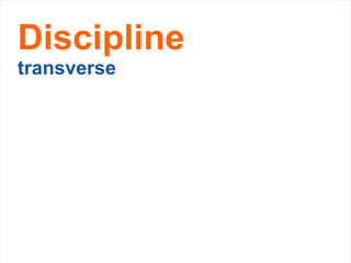 Discipline  transverse 