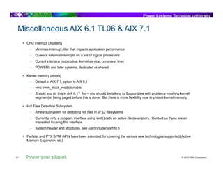 Presentation aix performance updates & issues | PPTX
