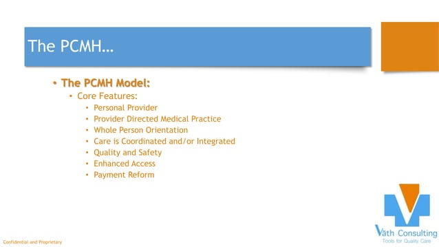 All About the Patient Centered Medical Home (PCMH) | PPTX | Health ...
