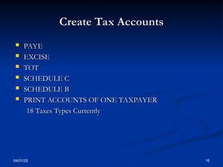 Presentation - all Taxes from SIGTAS.ppt