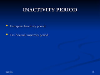 Presentation - all Taxes from SIGTAS.ppt