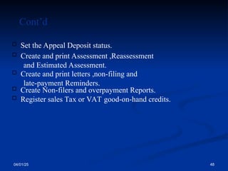Presentation - all Taxes from SIGTAS.ppt