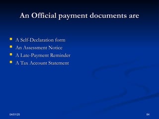 Presentation - all Taxes from SIGTAS.ppt