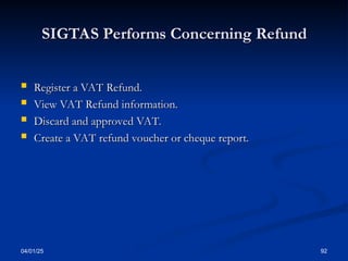 Presentation - all Taxes from SIGTAS.ppt