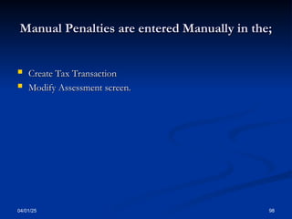 Presentation - all Taxes from SIGTAS.ppt