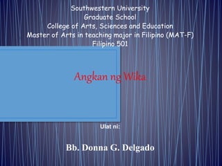 ANGKAN NG WIKA | PPTX