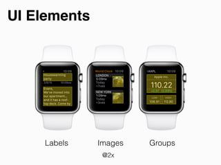UI Elements
Labels Images Groups
@2x
 