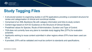 Study Tag Files Presentation: eSubmissions in Australia - Part 2 | PDF