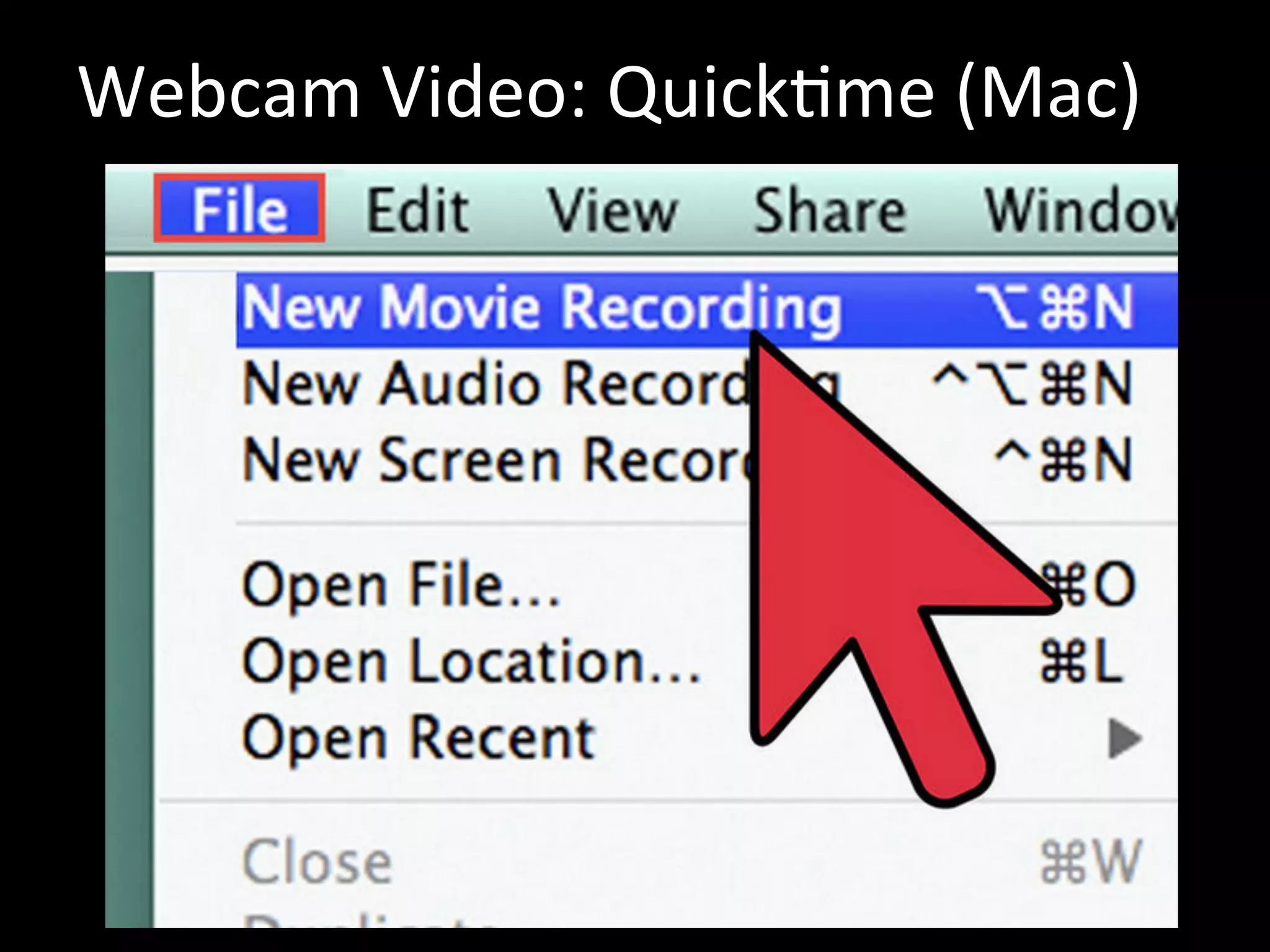 Webcam Video: Quicktime (Mac)
 