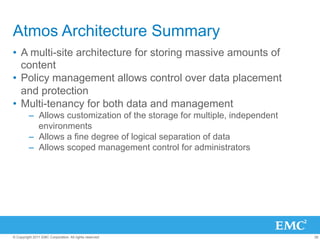 Presentation atmos architecture overview | PDF