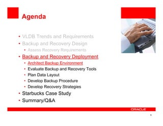 Presentation backup and recovery best practices for very large ...