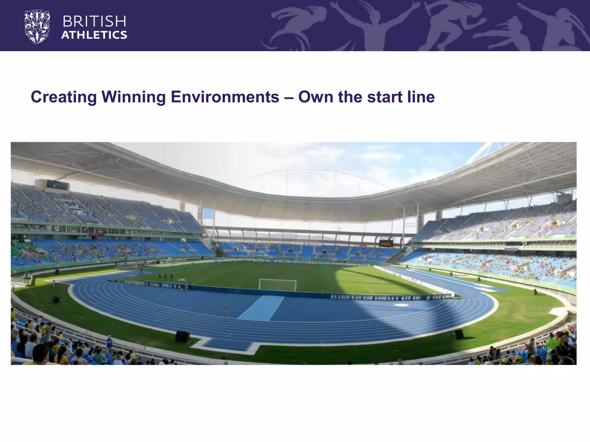 Creating Winning Environments – Own the start line  