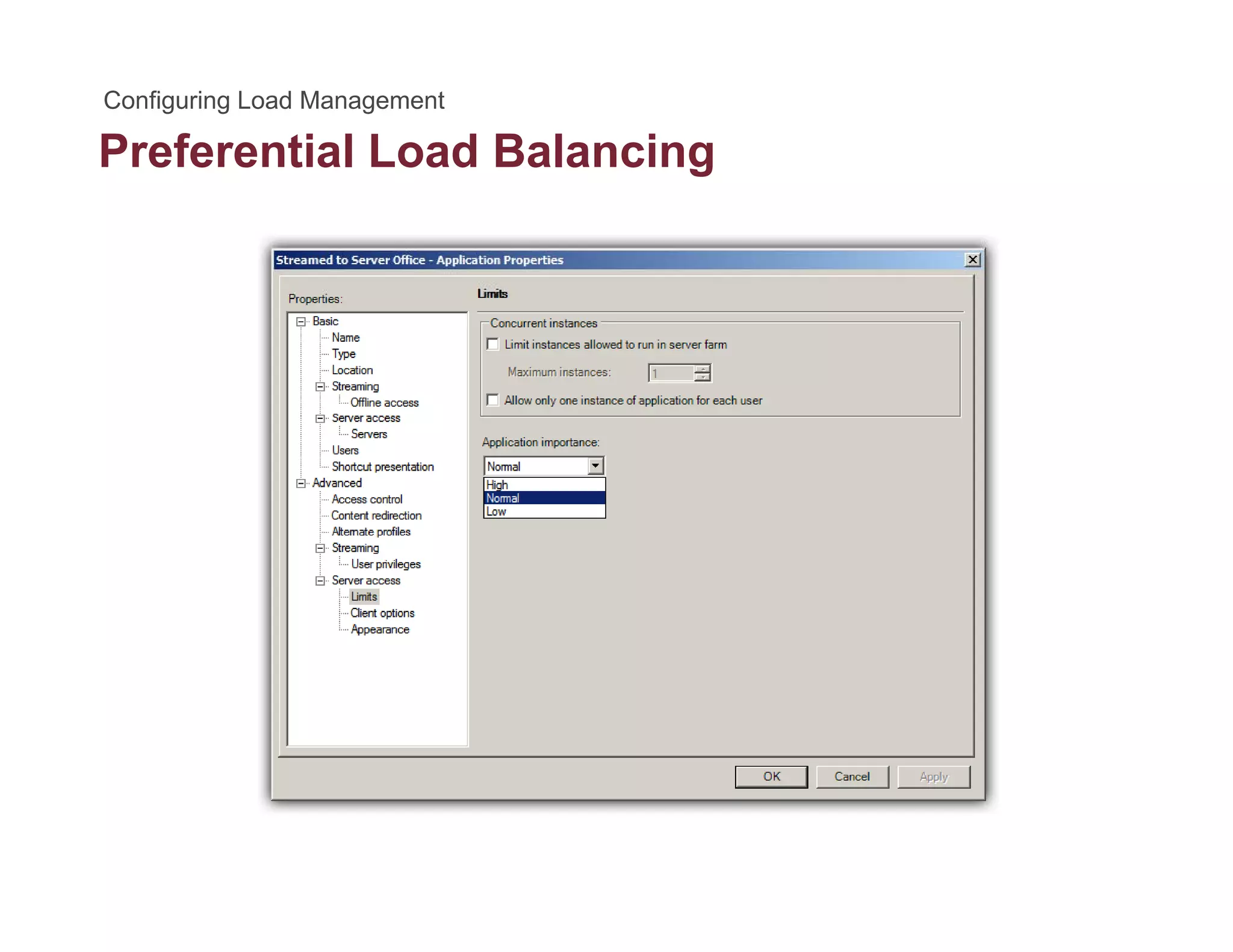 Preferential Load Balancingg
 