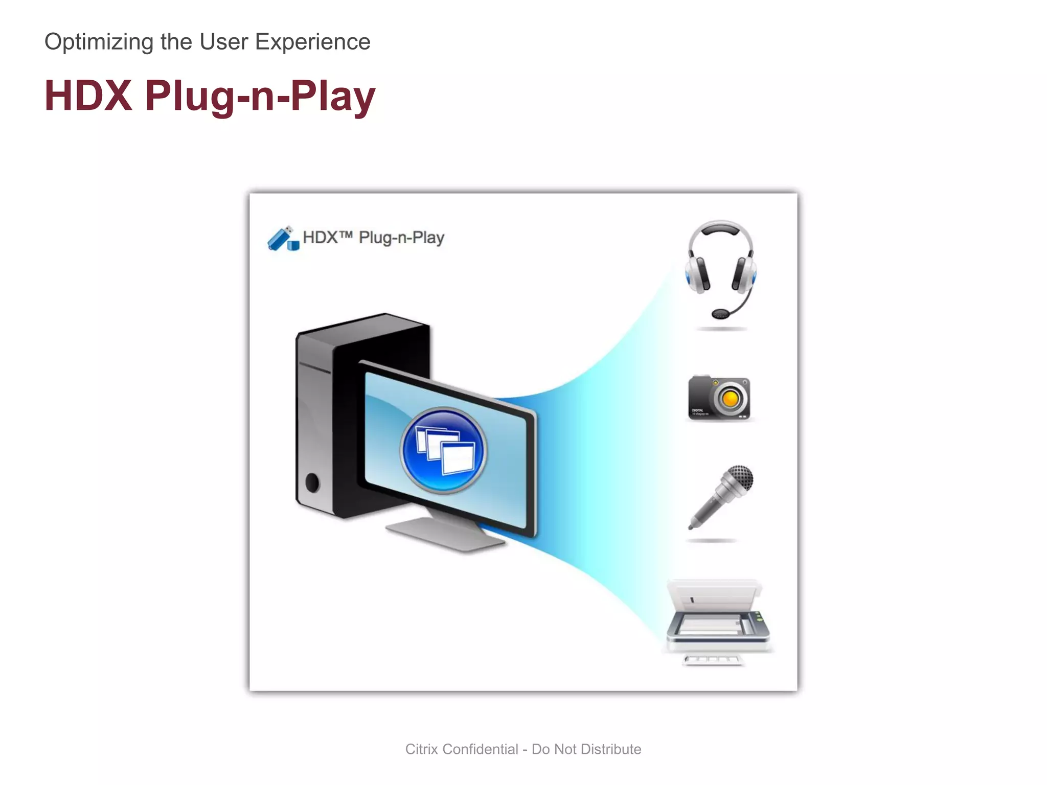 HDX Plug-n-Play
Citrix Confidential - Do Not Distribute
 