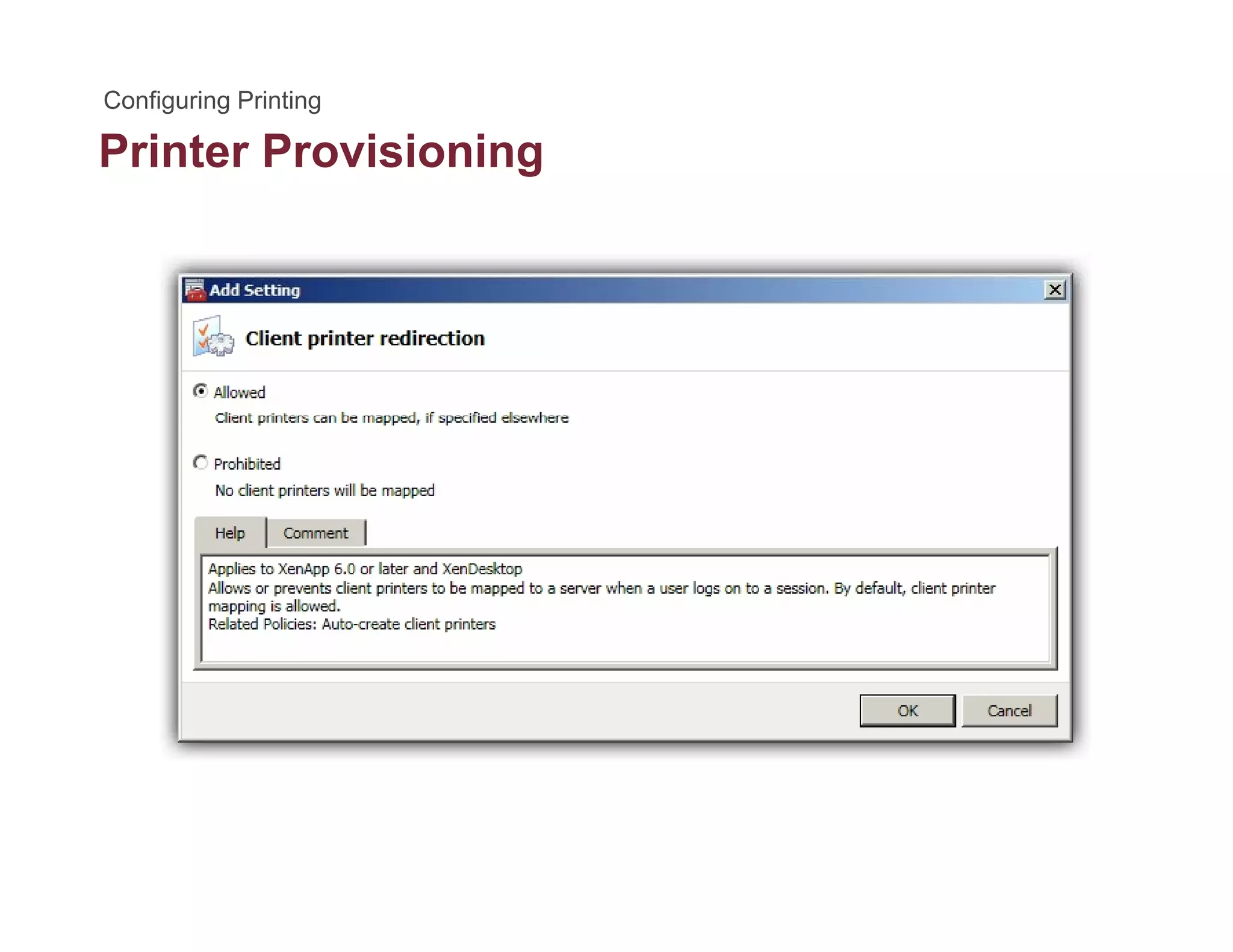 Printer Provisioningg
 