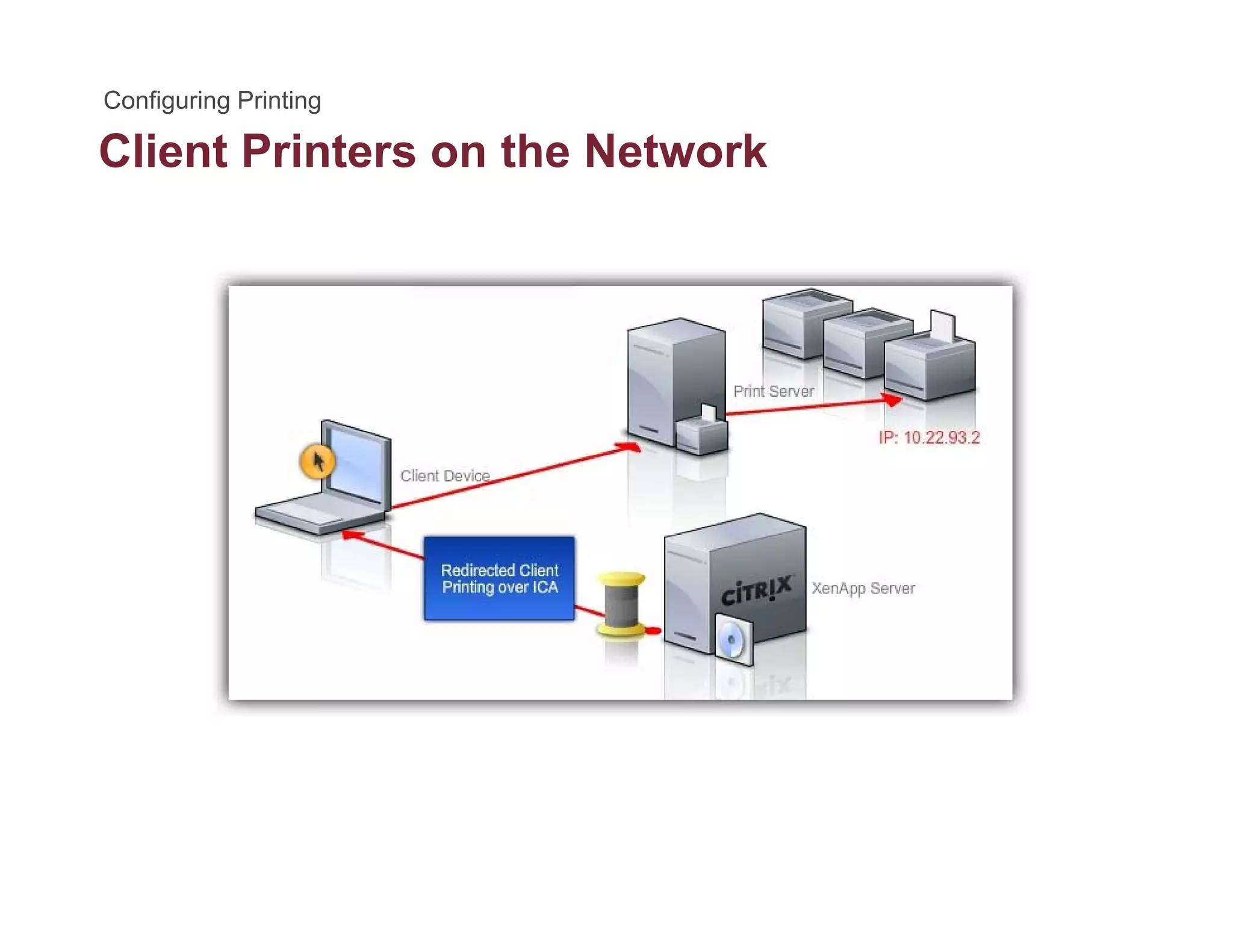 Client Printers on the Network
 