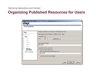 Organizing Published Resources for Usersg g
 
