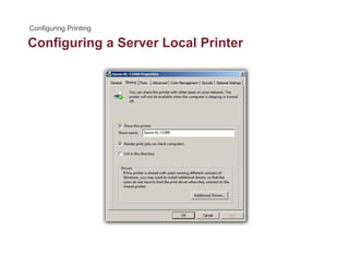 Configuring a Server Local Printerg g
 