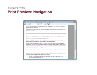 Print Preview: Navigationg
 