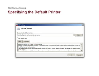 Specifying the Default Printerp y g
 