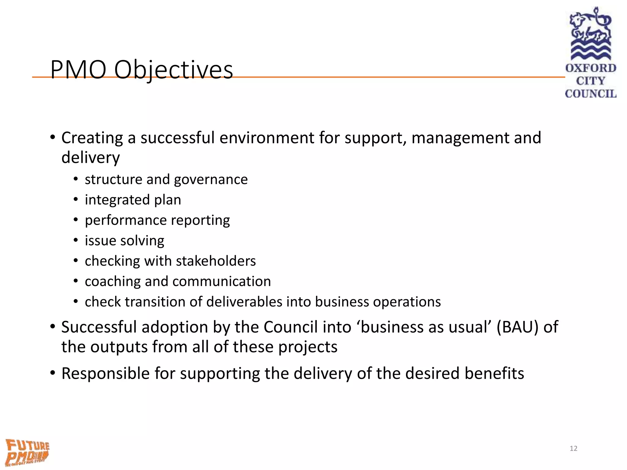 BBC - Leading Challenging PMOs - FuturePMO 2018 | PPTX