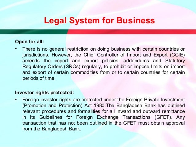 Presentation On Bangladesh Political Legal And Economic System - 