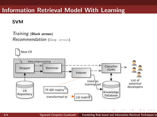 Combining Rule-based and Information Retrieval Techniques to assign ...