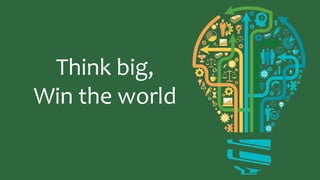Think big,
Win the world
 