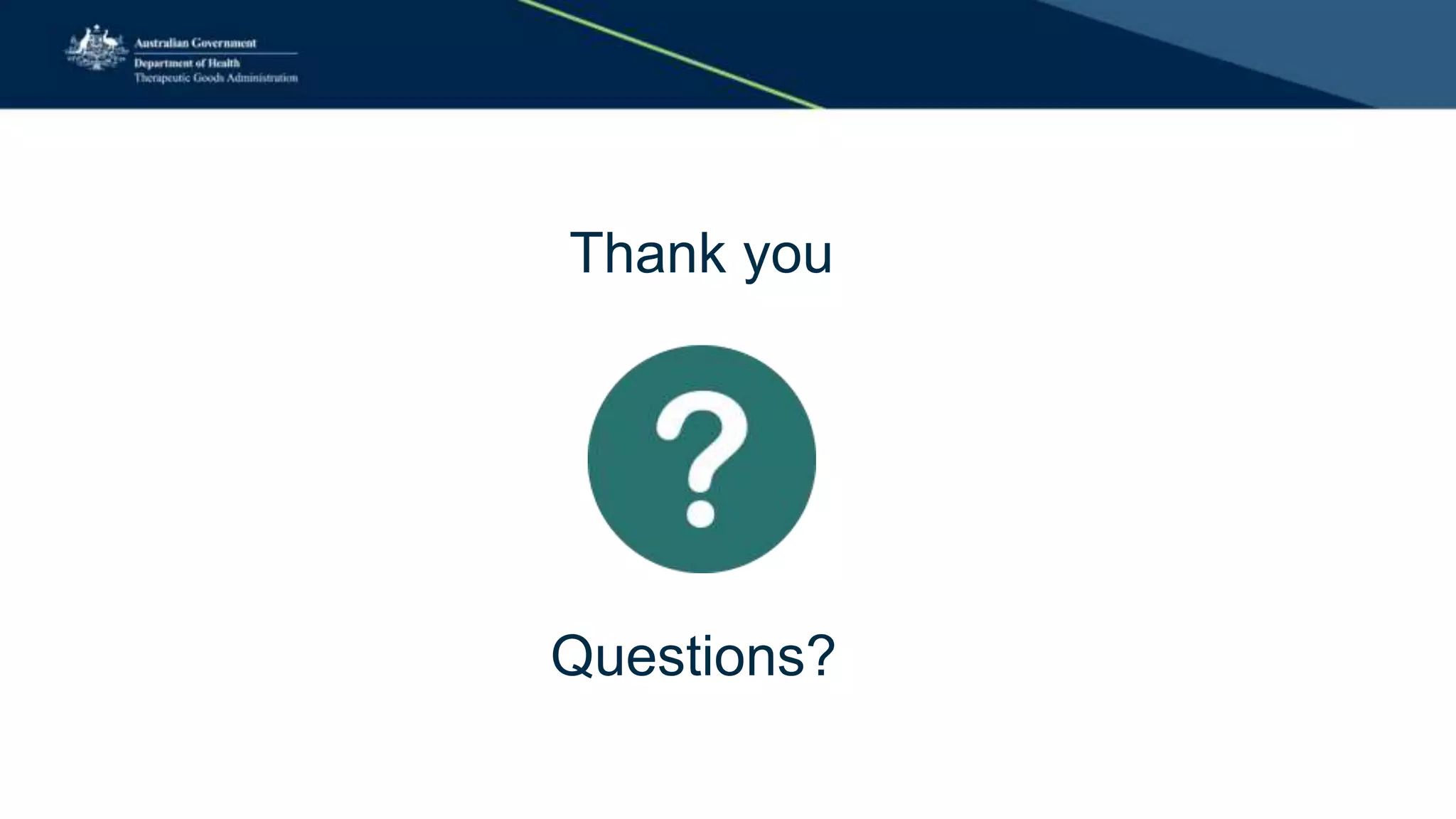 Thank you
Questions?
 