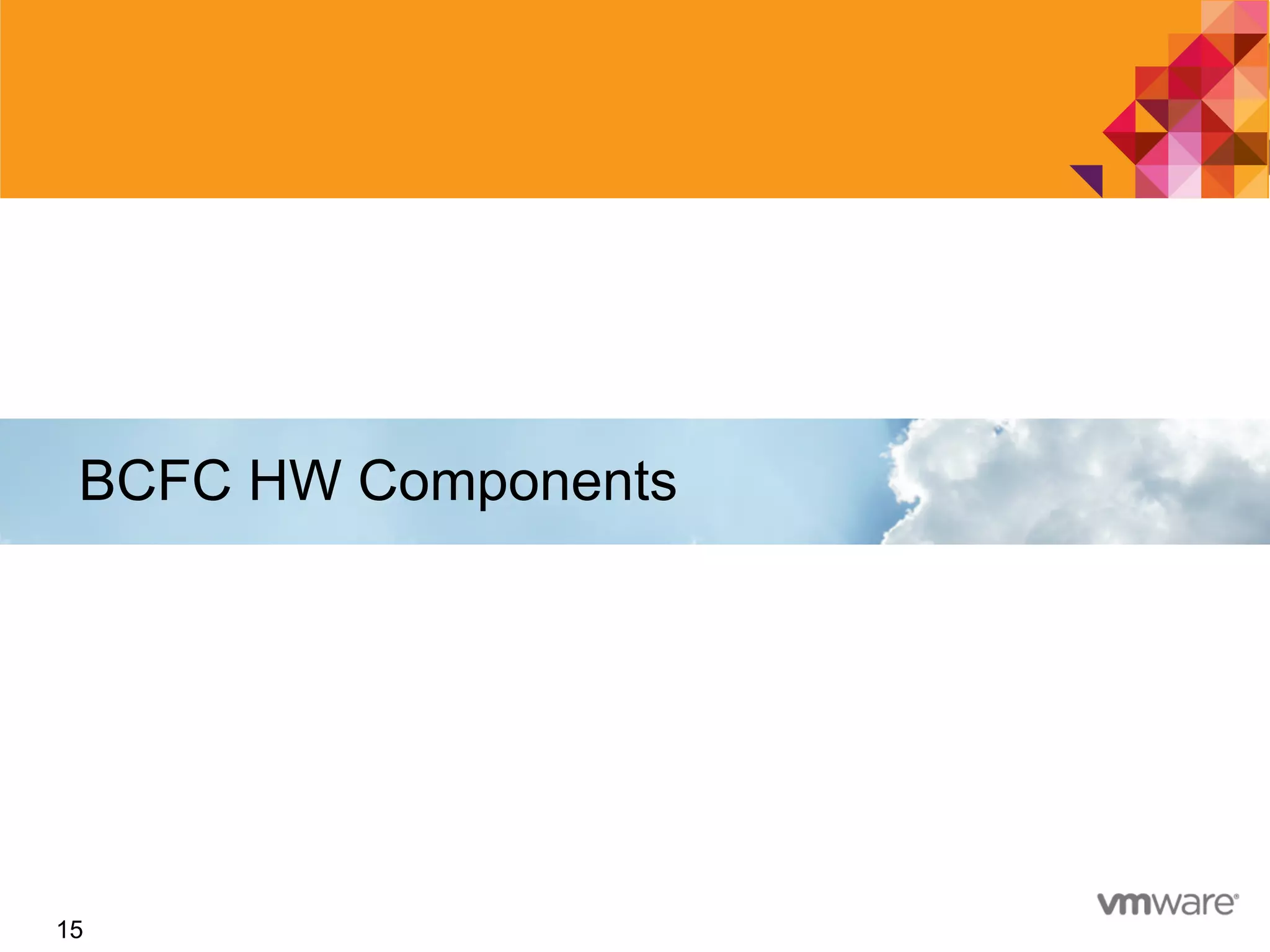 15
BCFC HW Components
15
 