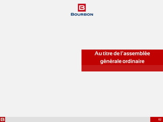 82
UNIQUE
Au titre de l’assemblée
générale ordinaire
 