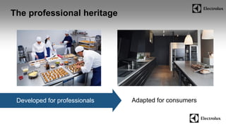 Developed for professionals Adapted for consumers 
The professional heritage 
22 
 