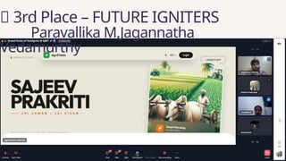 🥉 3rd Place – FUTURE IGNITERS
Paravallika M,Jagannatha
Vedamurthy