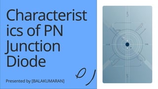 Comprehensive Analysis of PN Junction Diode Characteristics and ...