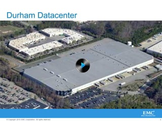 2© Copyright 2010 EMC Corporation. All rights reserved.
Durham Datacenter
 
