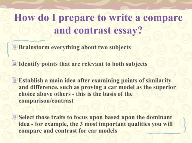 Presentation - Compare & Contrast Essay.ppt