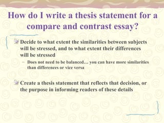 Presentation - Compare & Contrast Essay.ppt