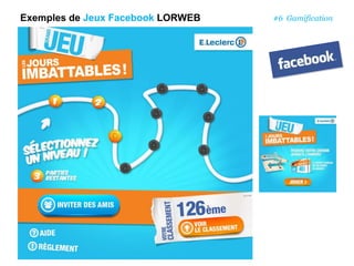 Exemples de Jeux Facebook LORWEB #6 Gamification
 