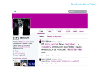 Dernières évolutions Twitter
 