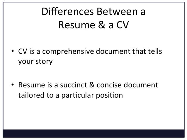converting a cv to a resume