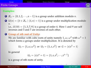 Comprehensive Introduction to Group Theory: Binary Operations, Groups ...