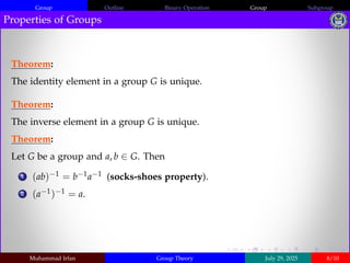 Comprehensive Introduction to Group Theory: Binary Operations, Groups ...