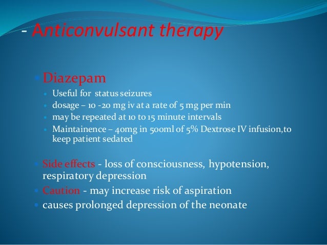 Diazepam dose in fits