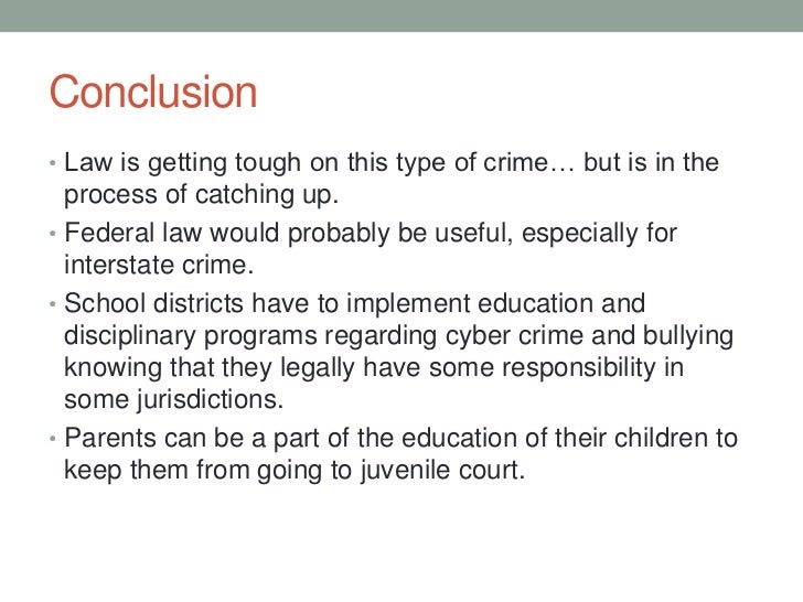 Conclusion for bullying persuasive essay