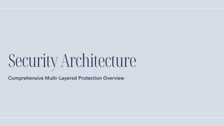 Multilayers Protection Data Center Security: Multi-Layered Protection, Cyber Threat Prevention ...
