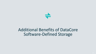 Copyright © 2018 DataCore Software Corp. – All Rights Reserved.
Additional Benefits of DataCore
Software-Defined Storage
23
 