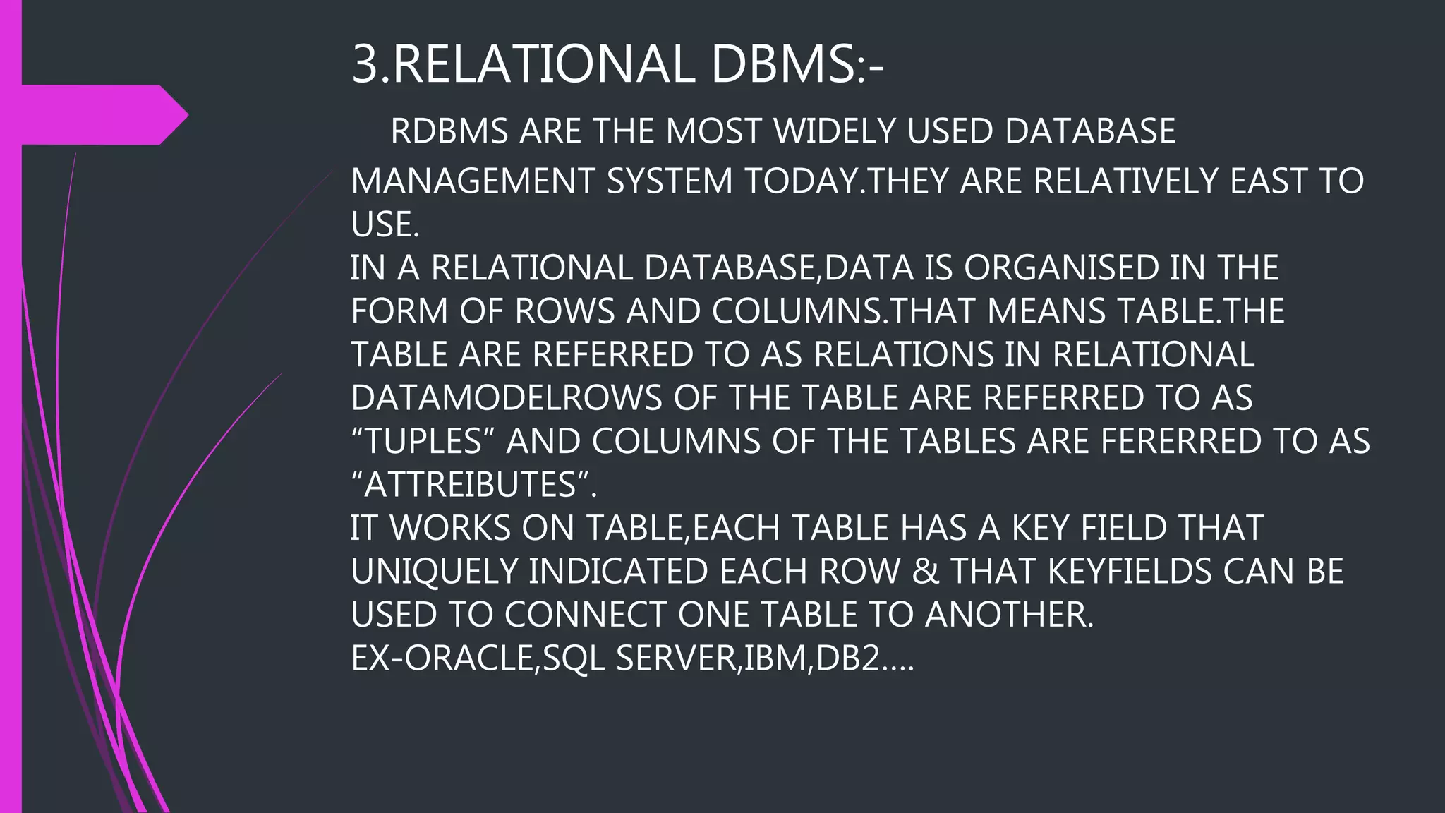 Presentation dbms | PPT