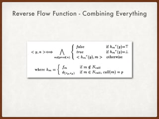 Reverse Flow Function - Combining Everything
 