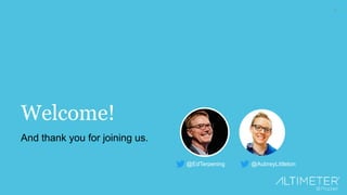 3
Welcome!
And thank you for joining us.
@EdTerpening @AubreyLittleton
 