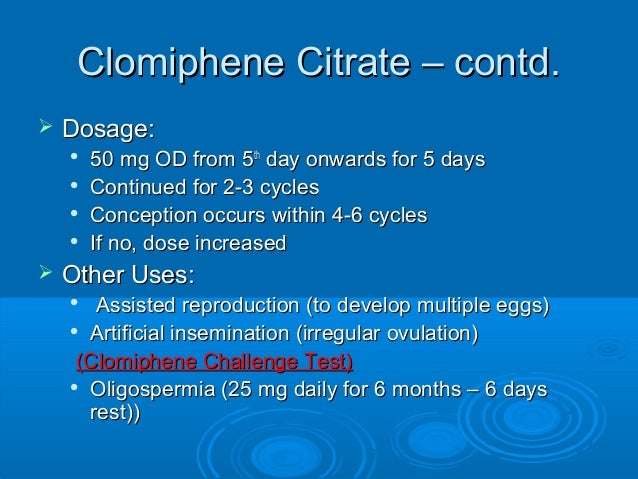 Clomiphene Citrate Challenge Test